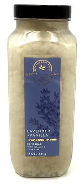 Bath & Body Works Aromatherapy Lavender and Vanilla Bath Soak 17oz New Unopened